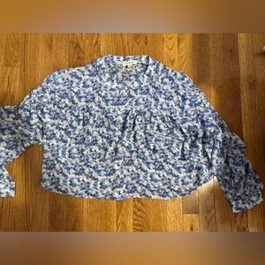 Floral Button-Up Blouse